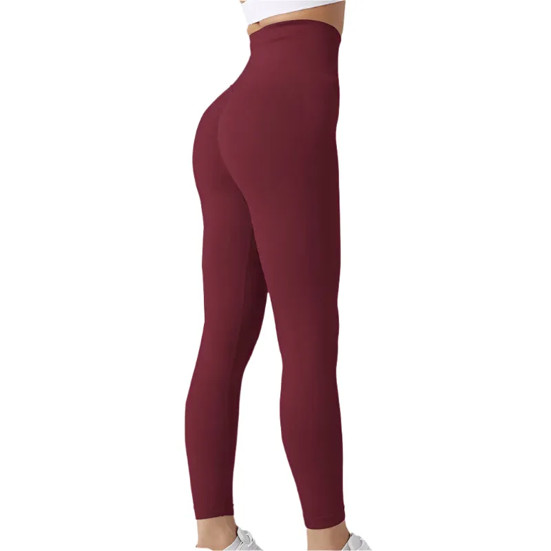 Seamless Leggings Yoga Pants Tummy Control Workout Running Tights For Women