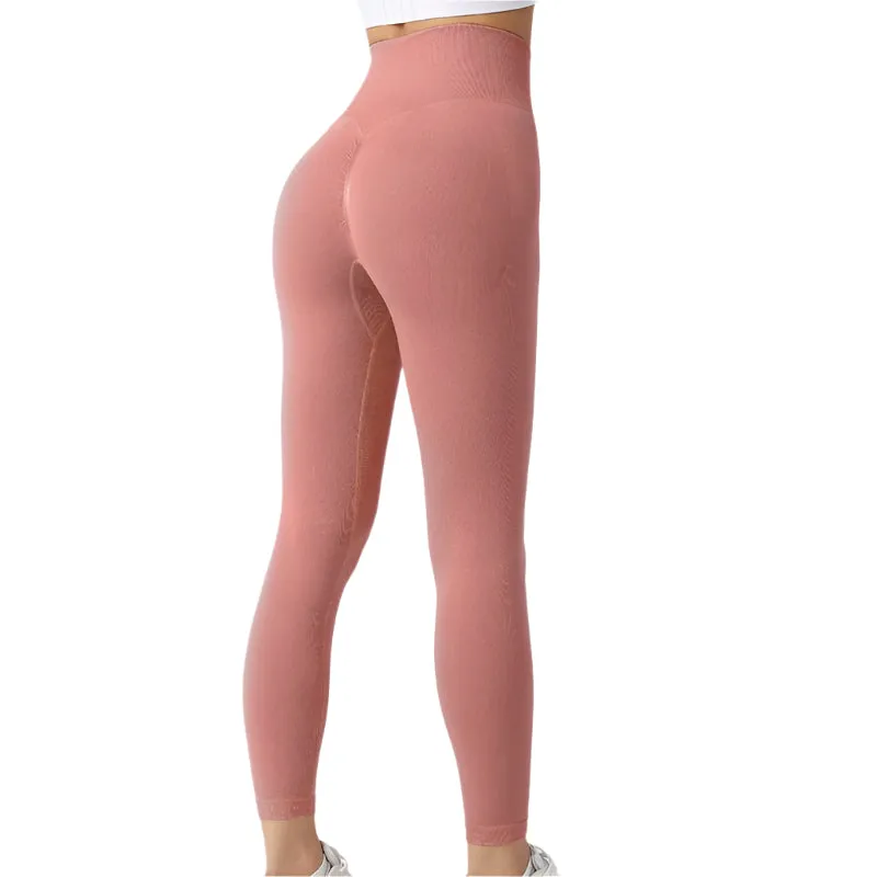 Seamless Leggings Yoga Pants Tummy Control Workout Running Tights For Women