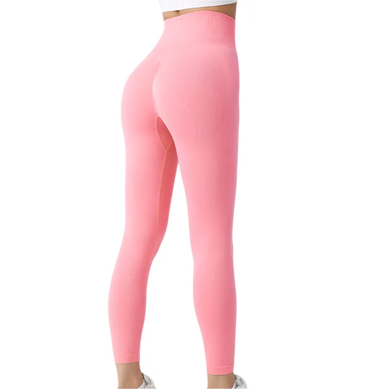 Seamless Leggings Yoga Pants Tummy Control Workout Running Tights For Women