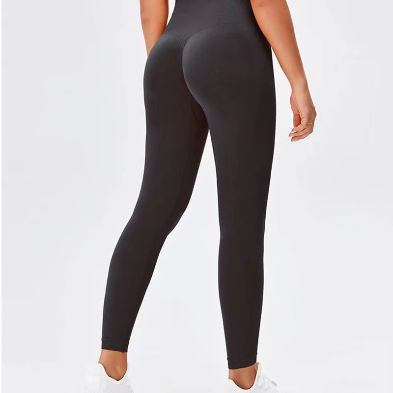 Seamless Leggings Yoga Pants Tummy Control Workout Running Tights For Women