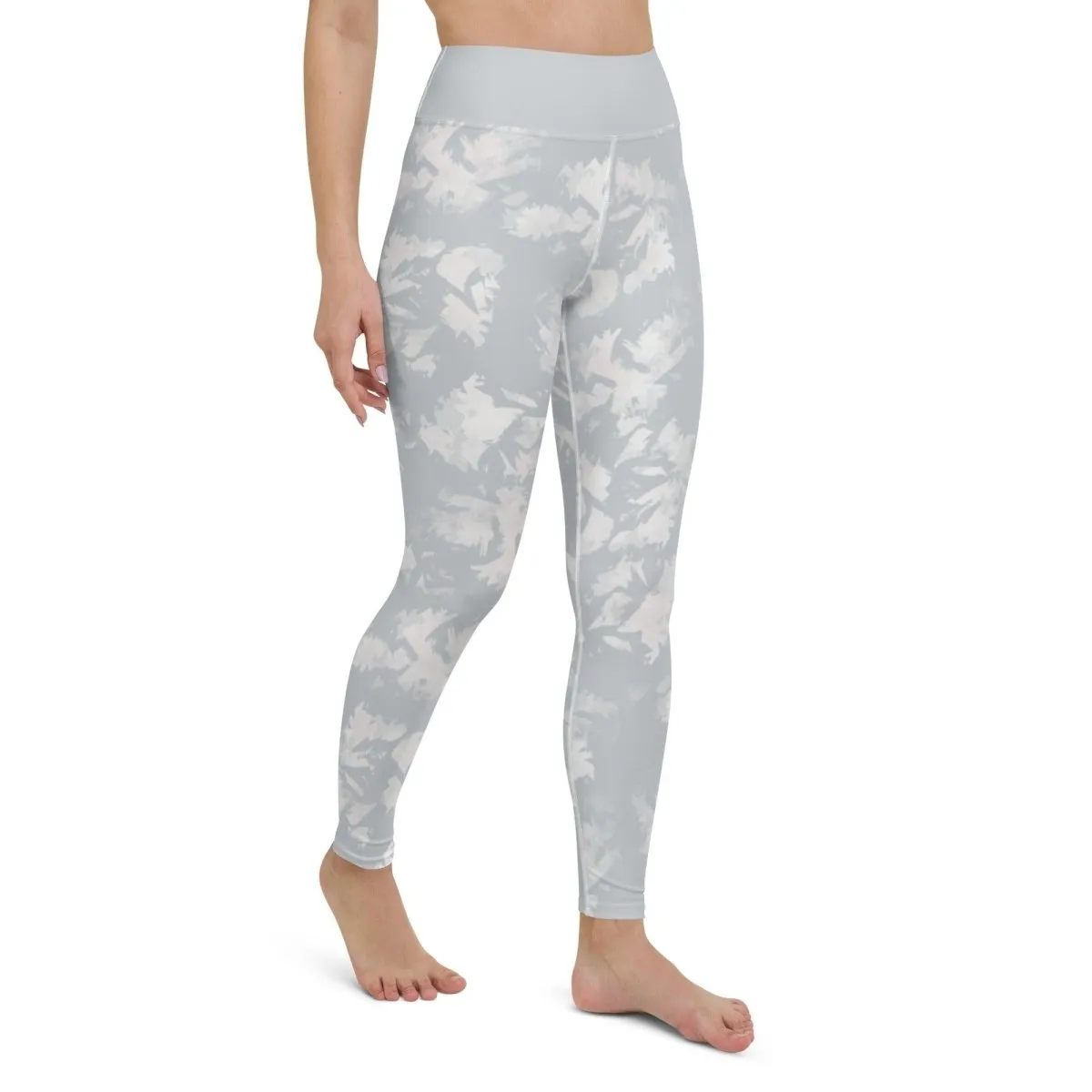 Silver Encounter Women's High-Waisted Yoga Pants