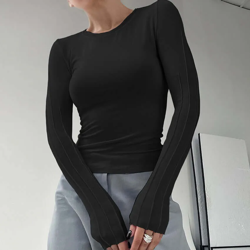 Slim Long-sleeve Breathable T-shirt