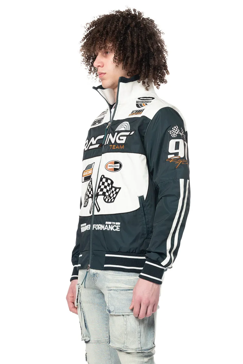 Smoke Rise Men's Racing Windbreaker Jacket