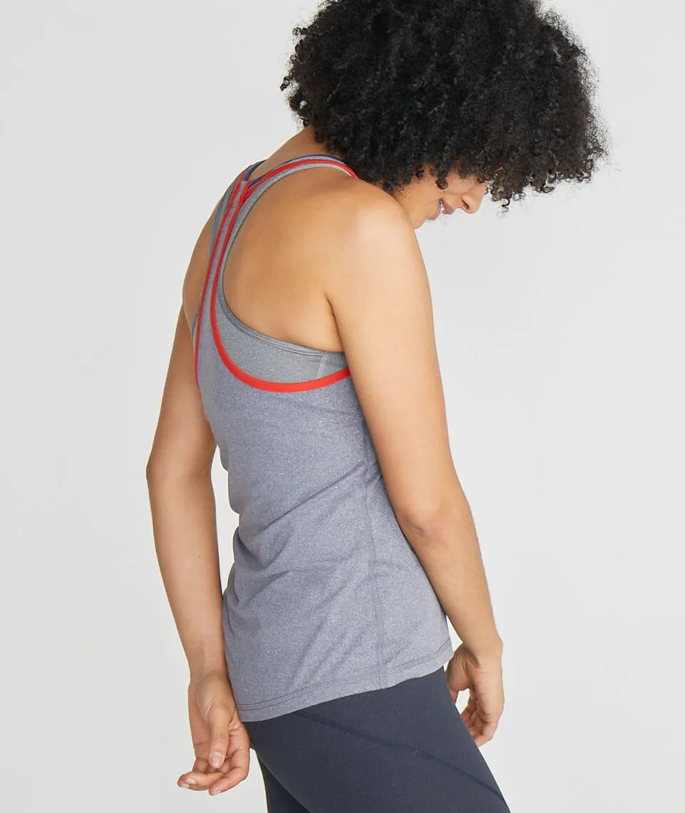 Steffi Racerback Tank in Raven