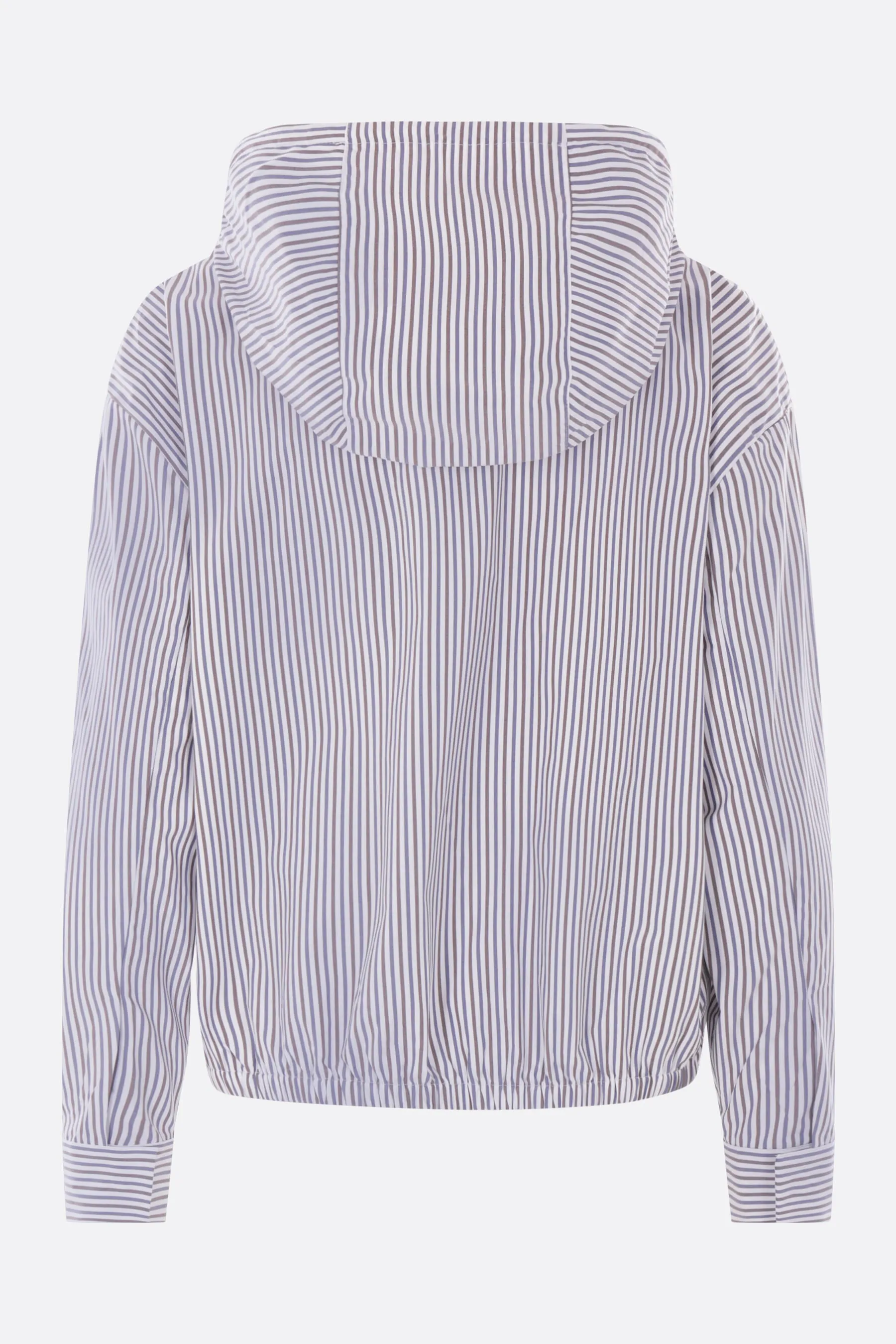 Striped Poplin Windbreaker