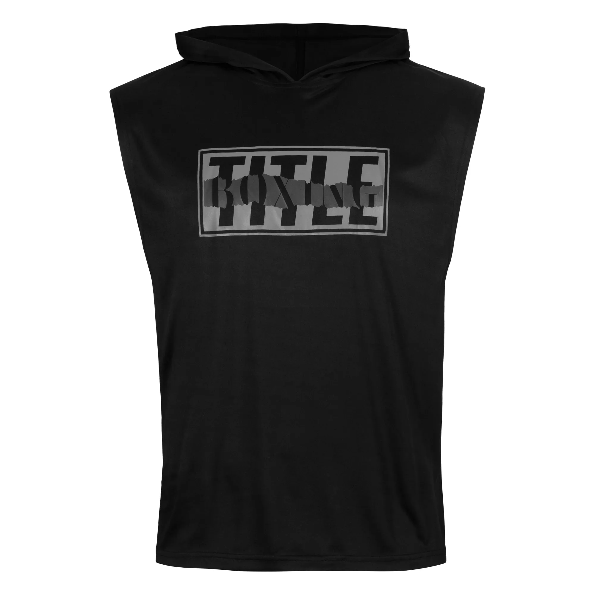 TITLE Boxing Simply Shredded Sleeveless Hoodie