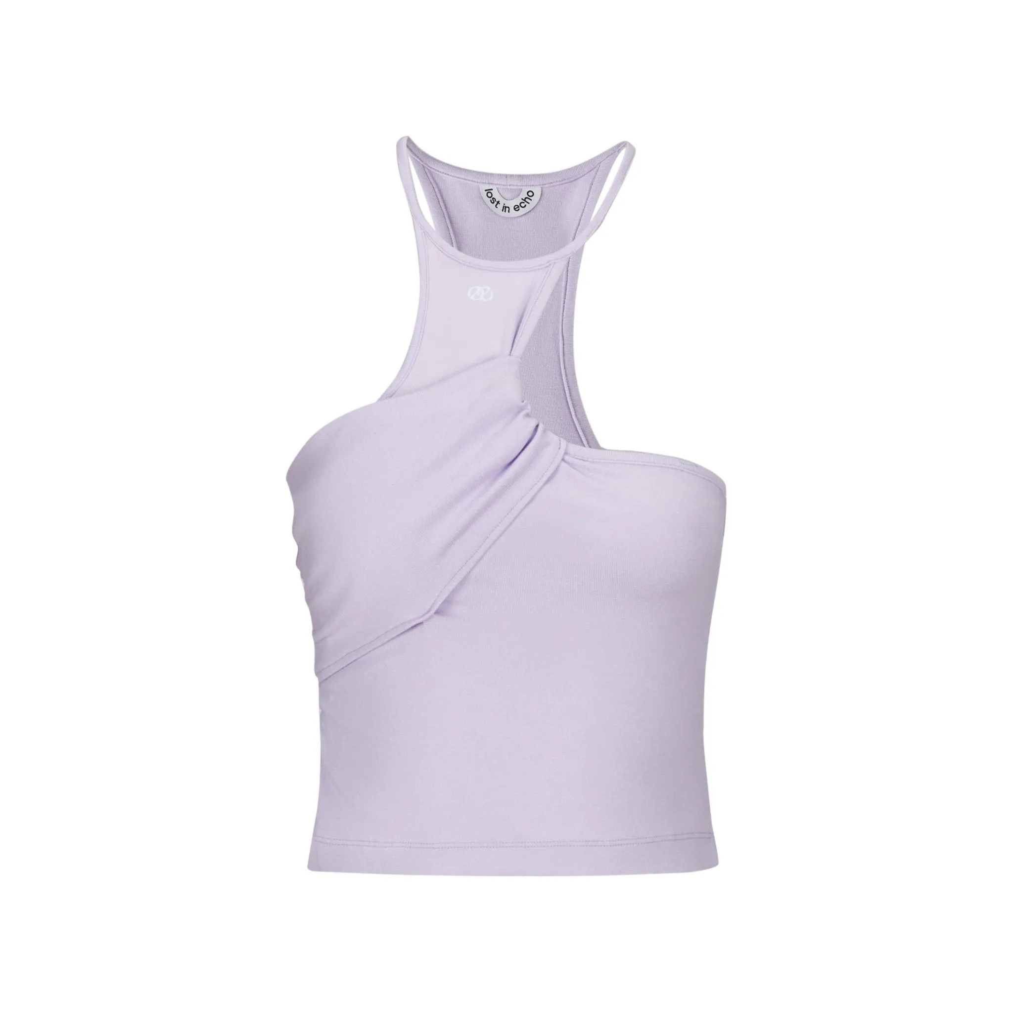 Twisted Racerback Tank Top in Purple