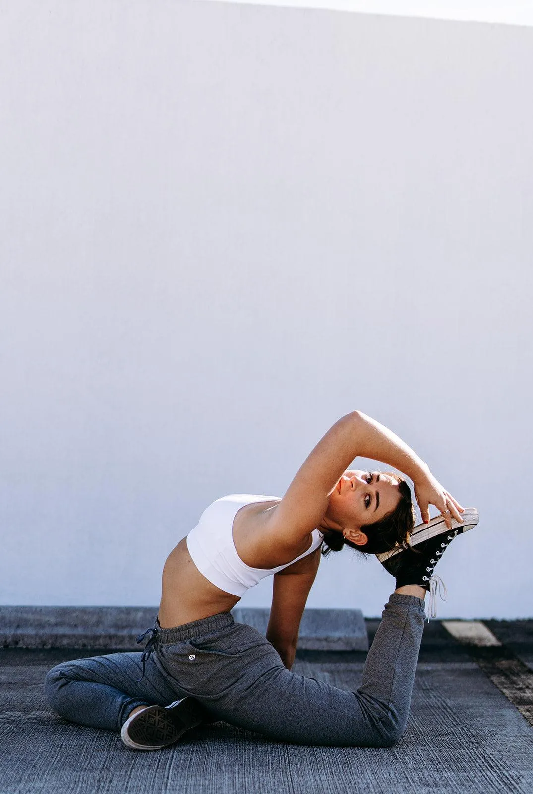 White Strung Bra Top