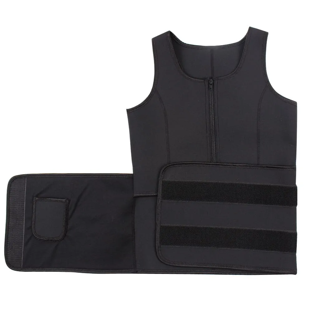 Wholesale Black Slimming Neoprene Workout Black Vest