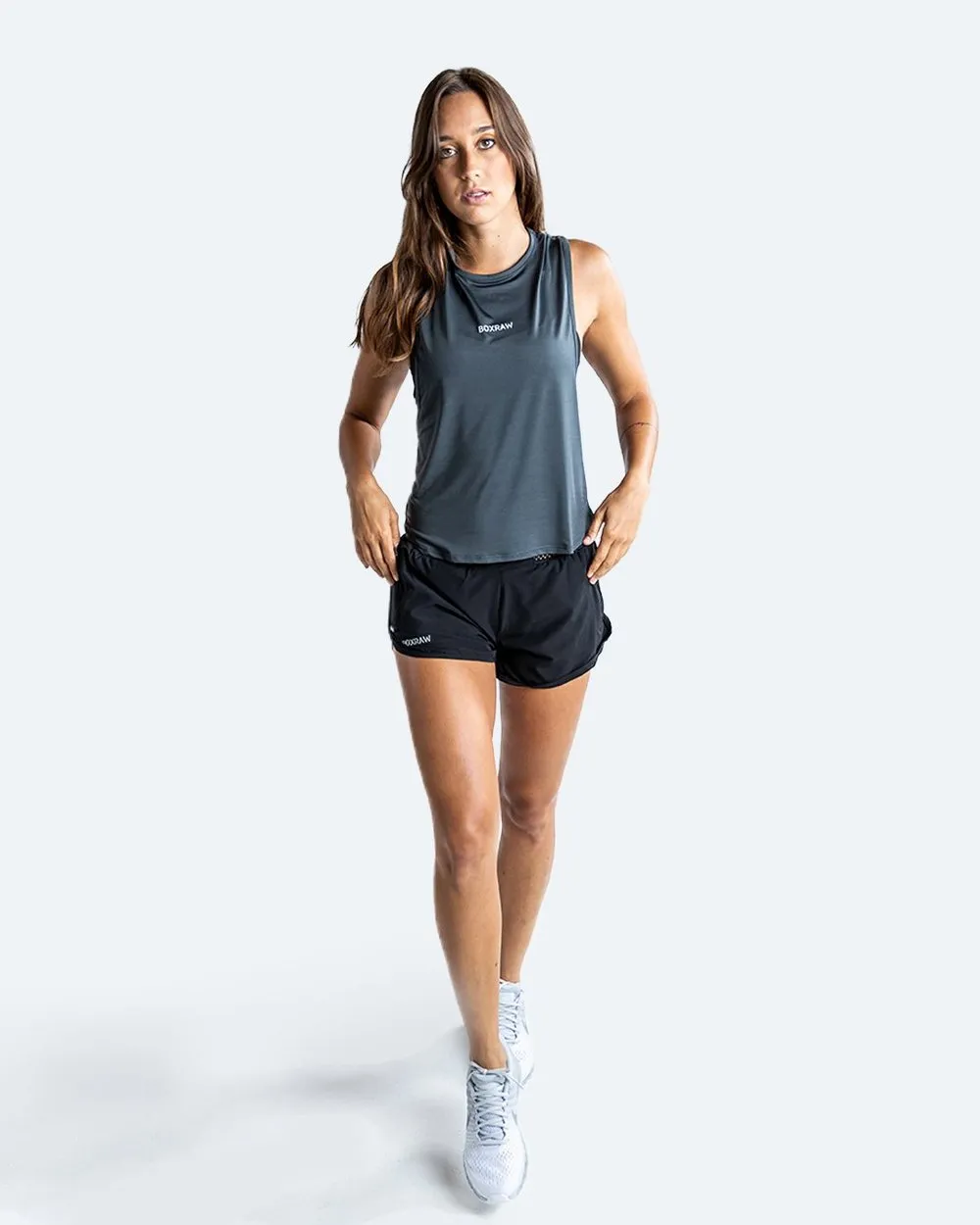 WOMEN'S LUCIA MUSCLE TANK - CHARCOAL