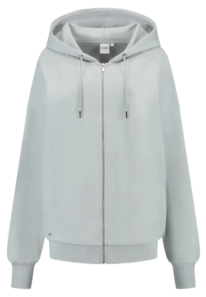 Zoya Zip Up Hoodie ZIP UP HOODIE - pearl blue